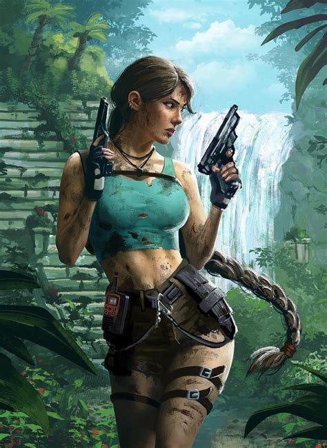 lara nuda|Explore the Best Laracroft Art .